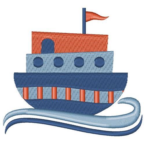blue ship