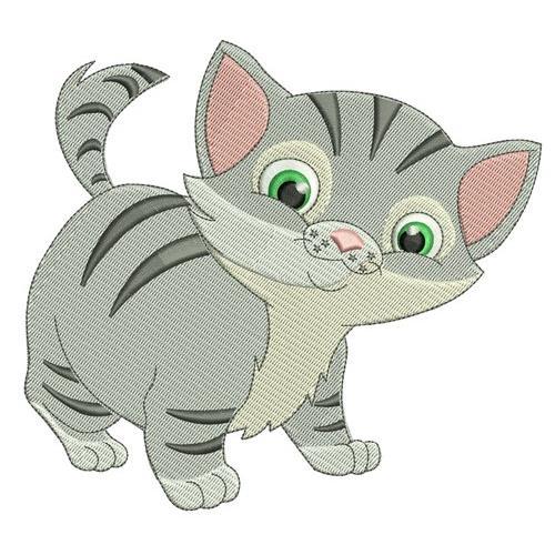stripped kitty